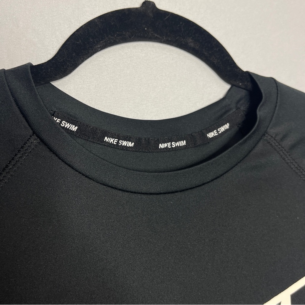Nike Swim Black Dri-Fit Rash Guard - Picture 8 of 9